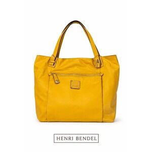 Henri Bendel New Yellow Nylon Tote